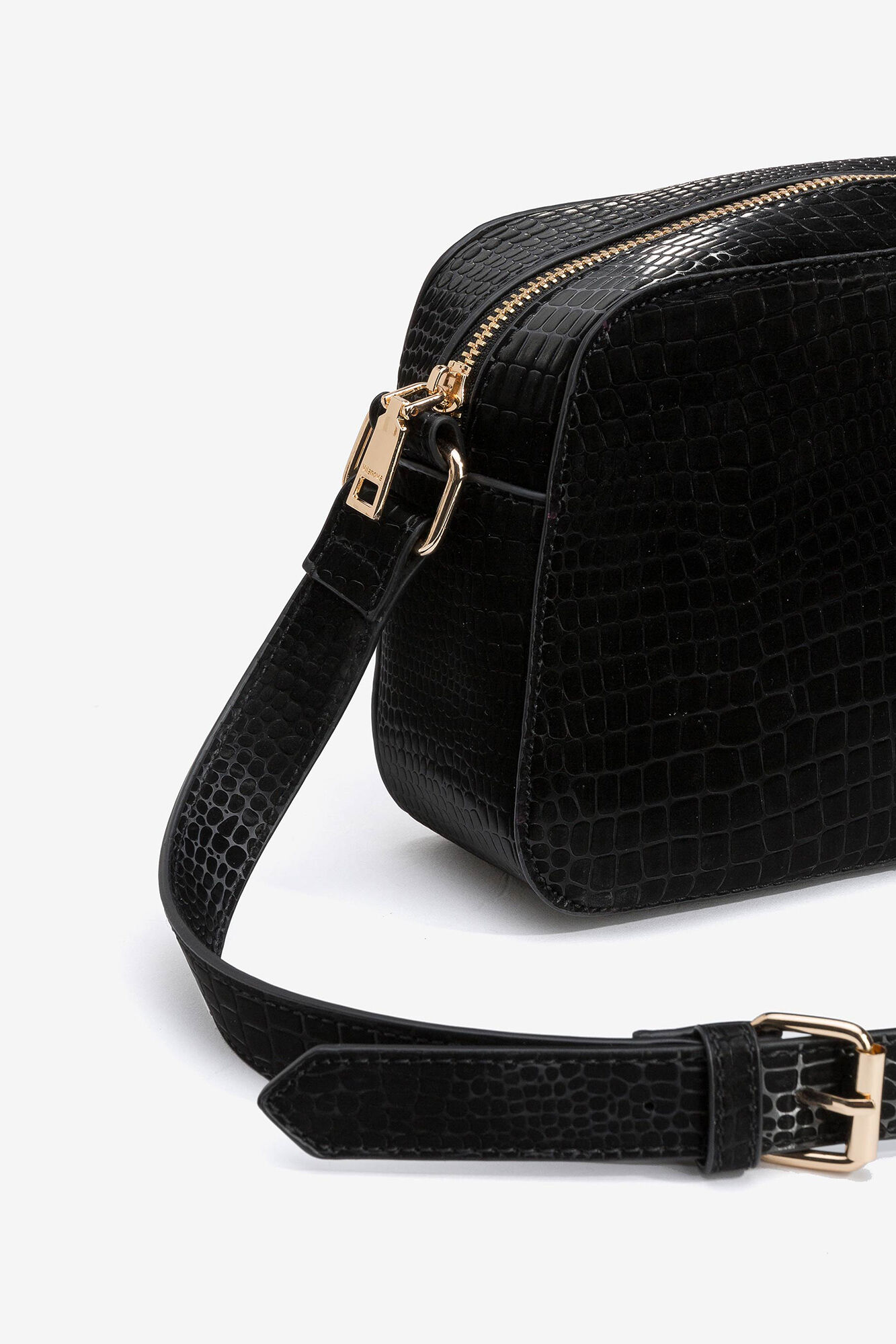 Mock croc cross body bag outlet