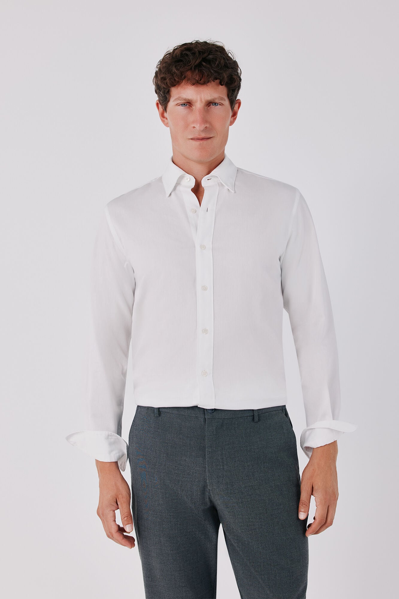 Cortefiel Cotton tencel shirt