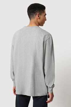 Cortefiel Napapijri S-BOX SS long-sleeved T-shirt Gray
