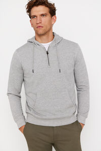 Cortefiel Zip-up hoodie Grey