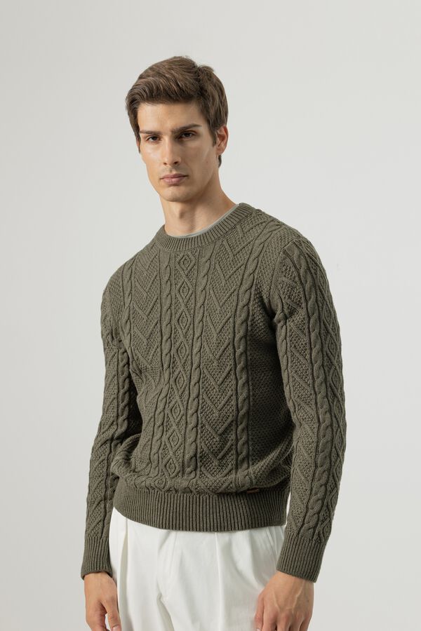 PuroEGO Camisola entran&ccedil;ada Verde