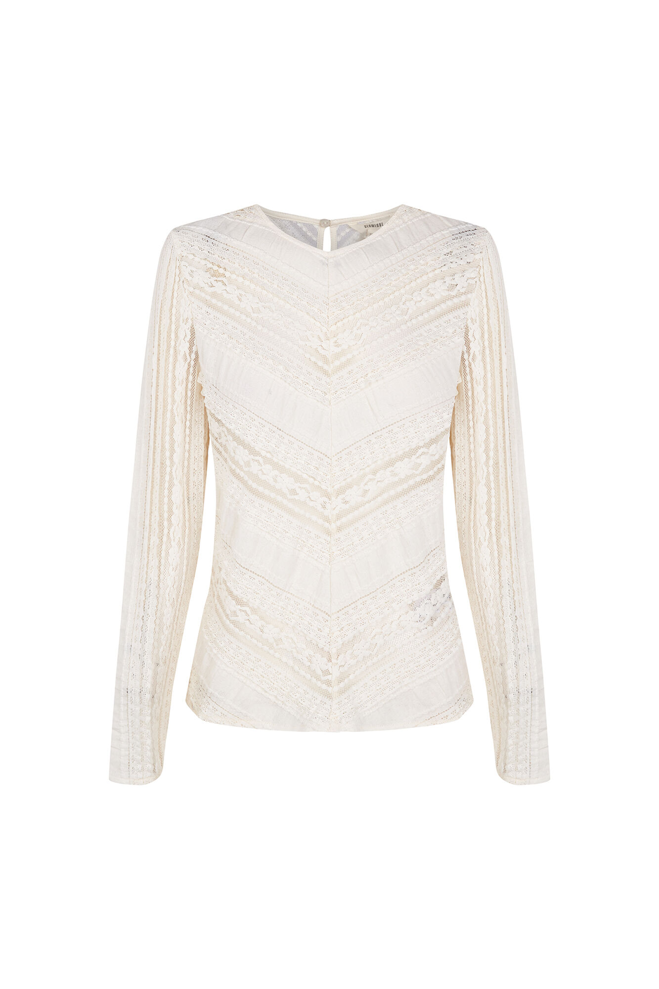 Slowlove Top encaje combinado