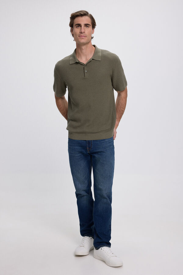 Jack & Jones Camisa polo de malha regular fit Cinzento