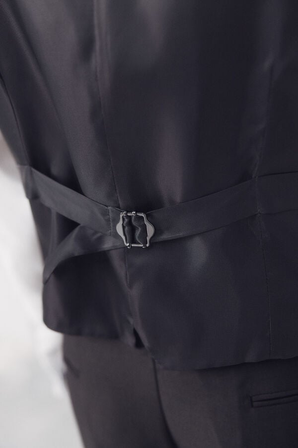 Cortefiel Vest structure XXI Serie Dark grey