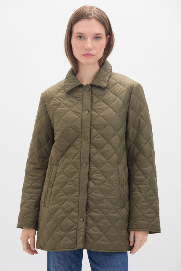 Cortefiel Ultralight quilted jacket Kaki