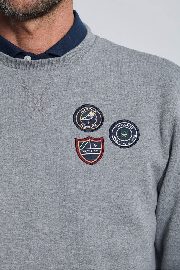 Valecuatro Moletom cinza 3- sweatshirt Cinzento