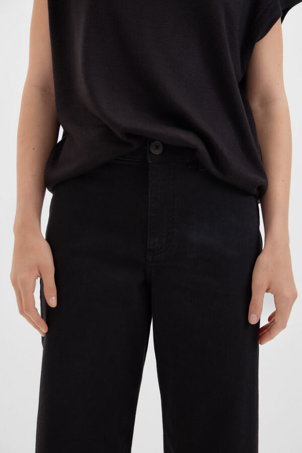 Cortefiel Marine Trousers Black