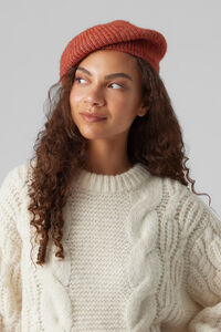 Cortefiel Jersey-knit beret Red
