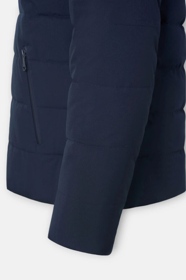 Silbon Reversible technical coat Navy