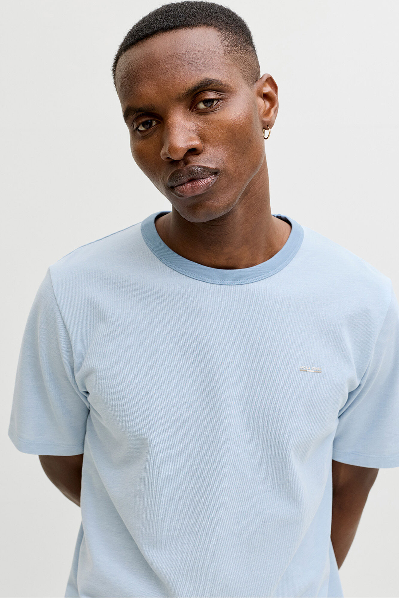 Jack & Jones T-shirt b&aacute;sica manga curta