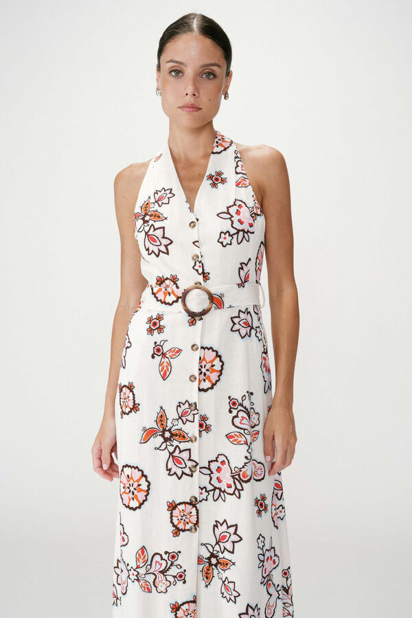 Grace & Mila Vestido midi estampado floral Wink Impress&atilde;o