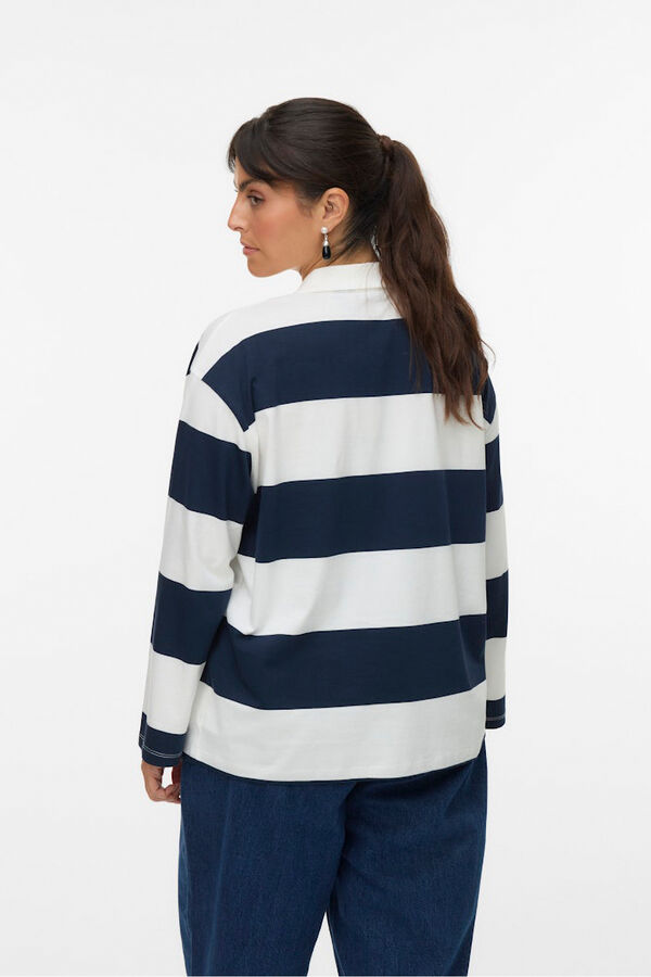 Vero Moda Curve Polo de manga comprida Curve  Azul