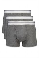 Cortefiel Jersey-knit 3-pack boxers Grey