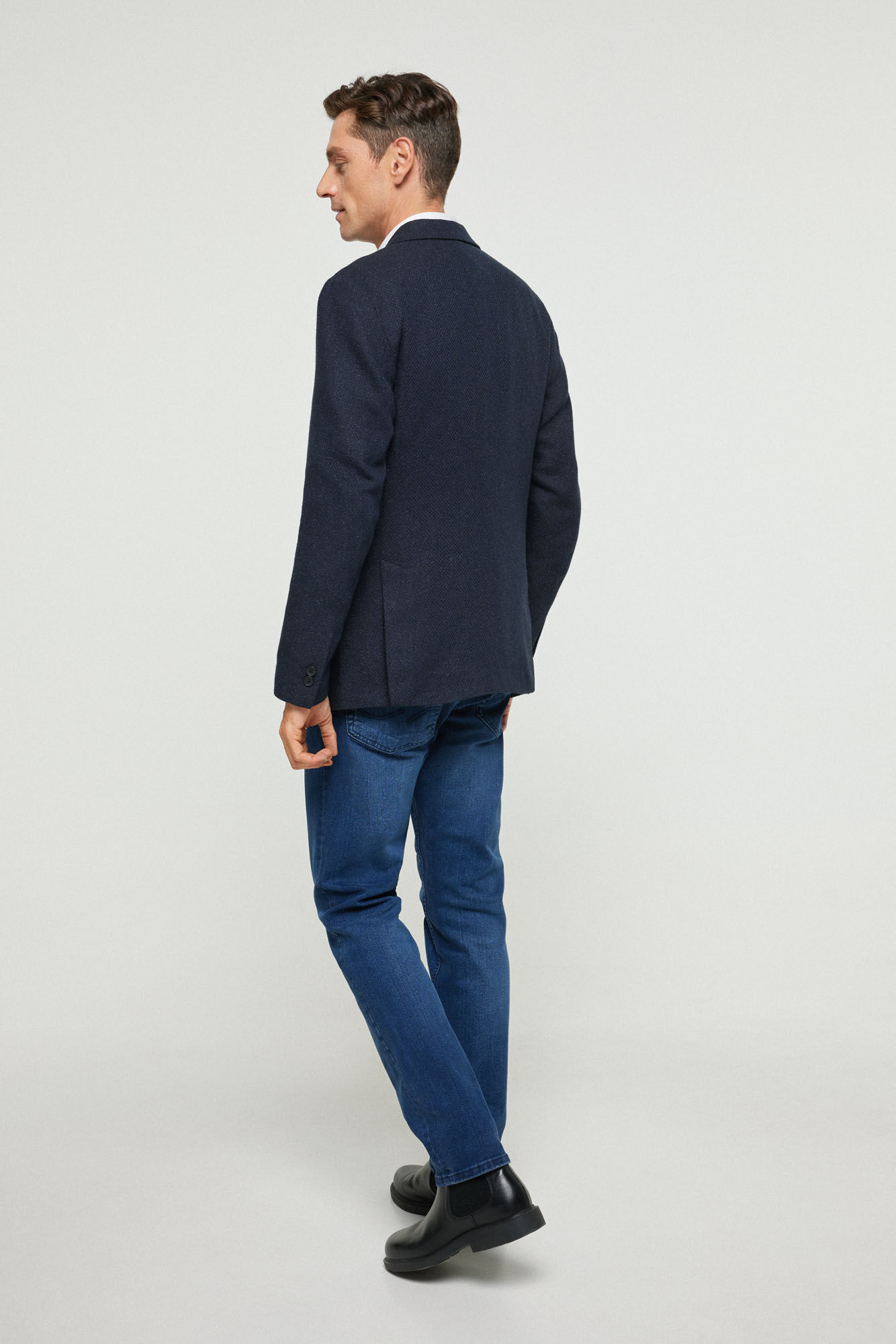 Slim fit tweed blazer Men s blazers Cortefiel