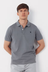 Cortefiel Basic piqué polo shirt Grey