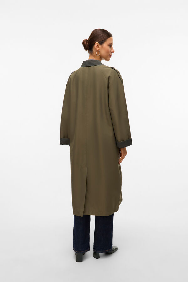 Vero Moda Sobretudo longo gabardina Verde