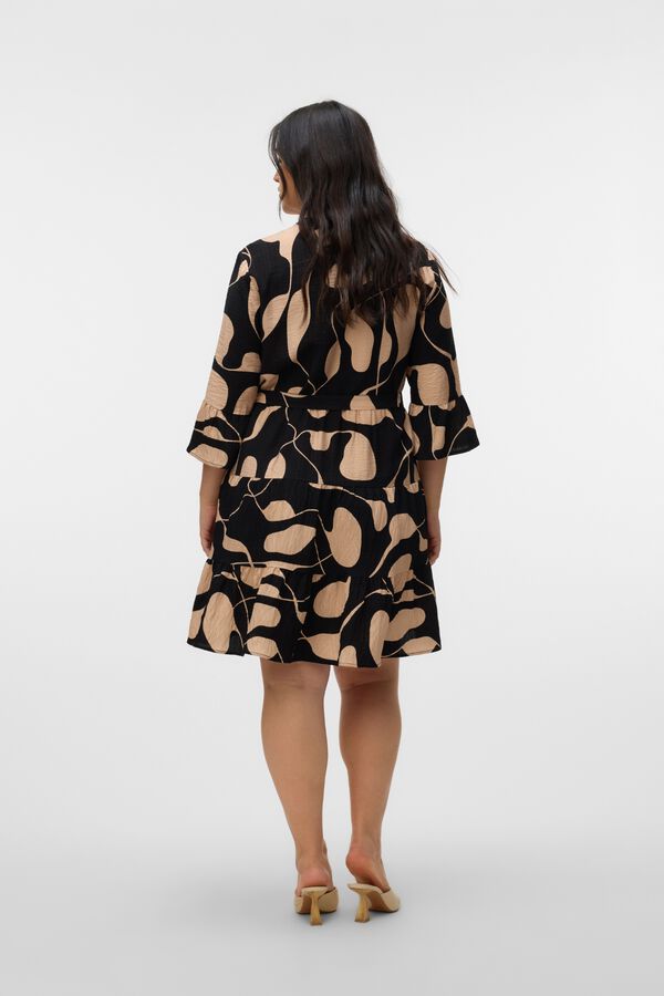 Vero Moda Curve Vestido curto tamanho grande Preto