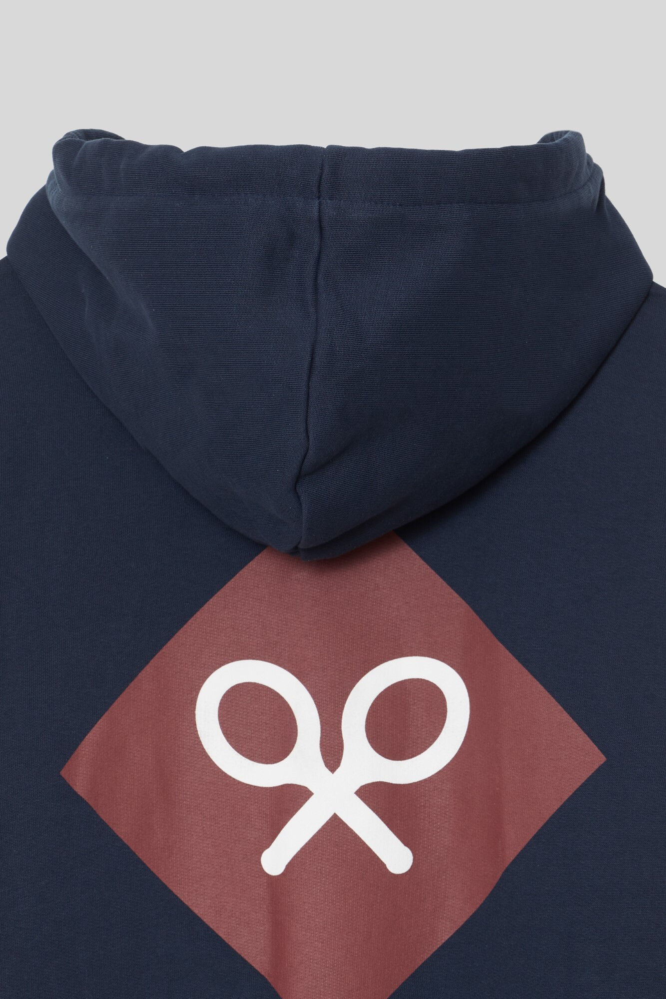 Navy blue diamond hoodie with zip Men s sweatshirts Cortefiel