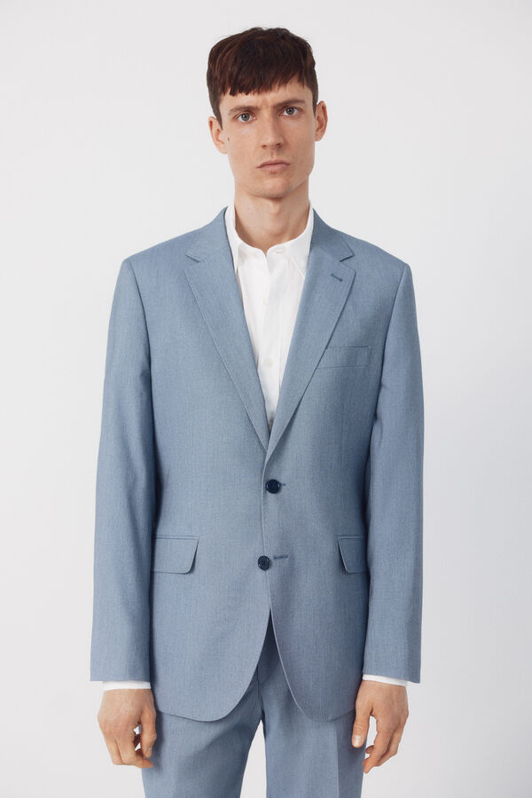 Cortefiel Blue serge blazer Serie XXI Blue