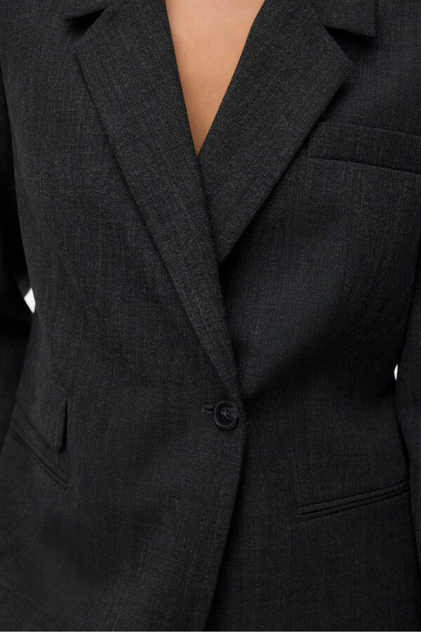 Vero Moda Blazer regular com efeito mesclado  Cinzento