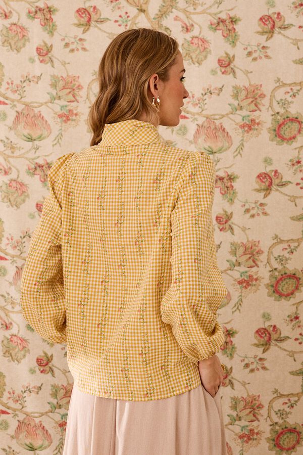 Pol&iacute;n Et Moi Camisa floral Laura Dourado