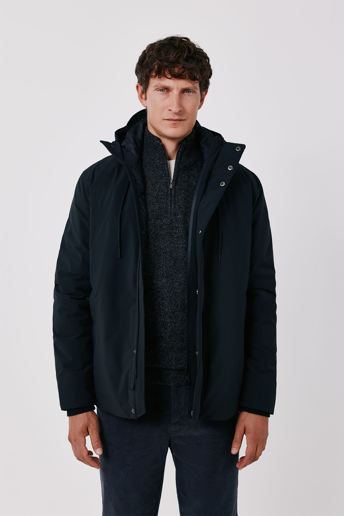 Cortefiel Short hooded parka