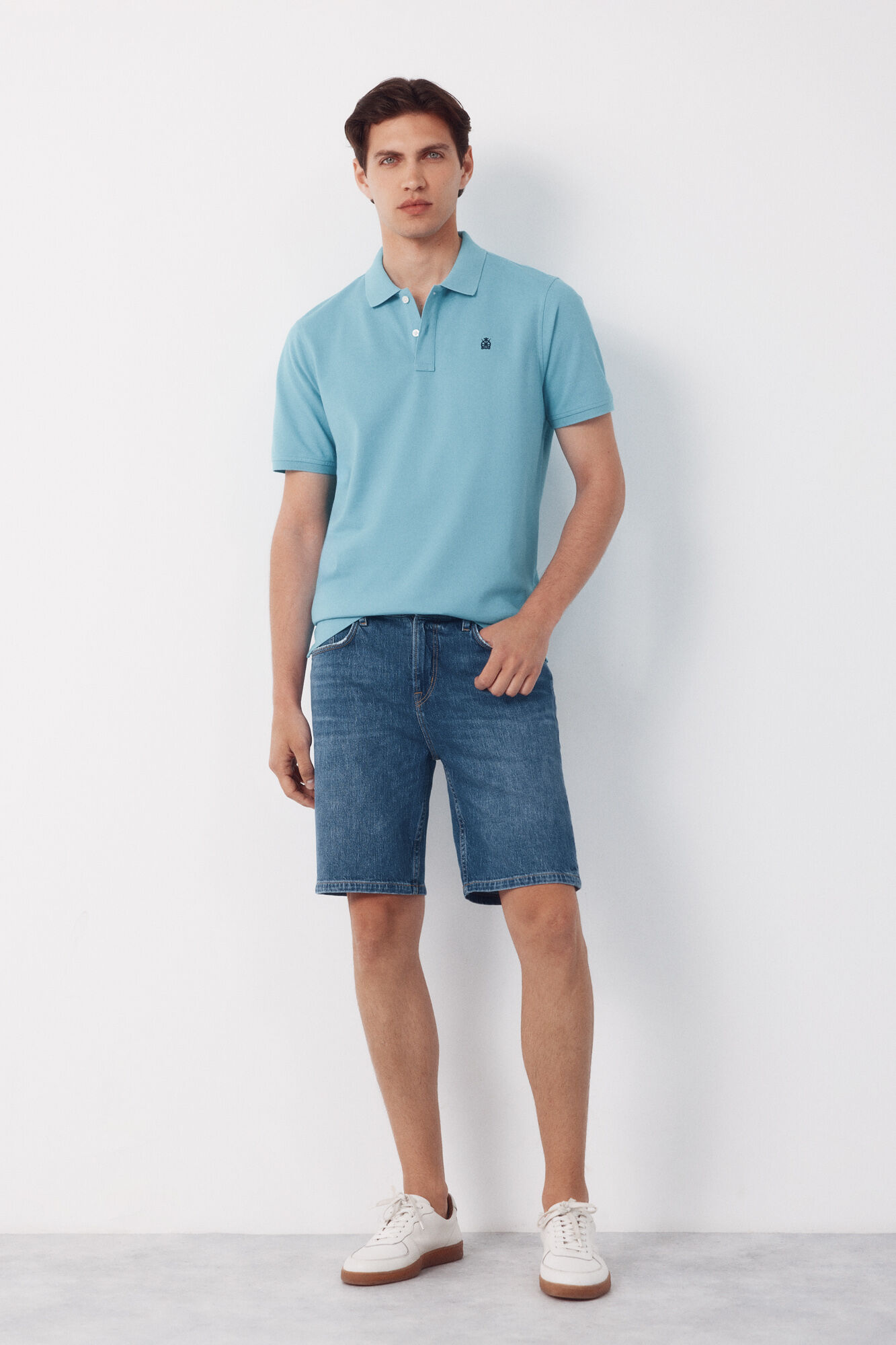 Cortefiel Piqu&eacute; basic polo shirt
