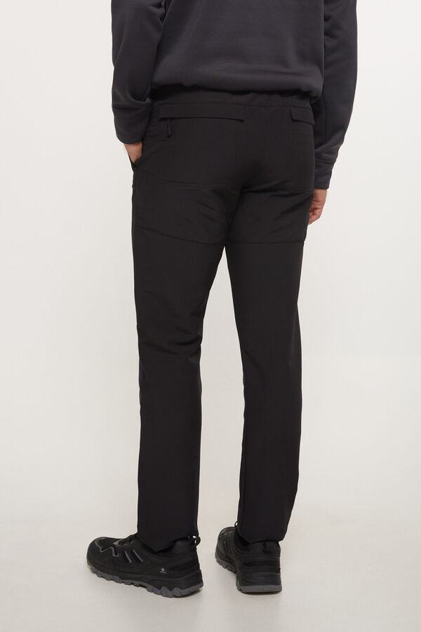 Cortefiel Mount-Stretch fabric trousers Black