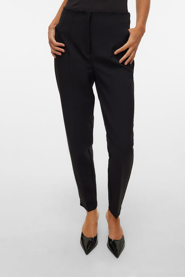 Vero Moda Pantalón largo de vestir Negro