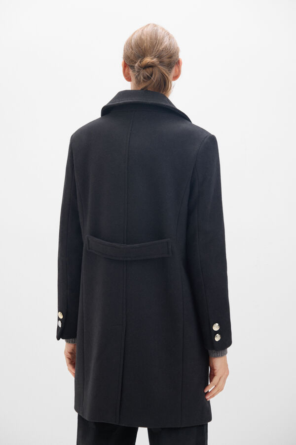 Cortefiel Military coat Black