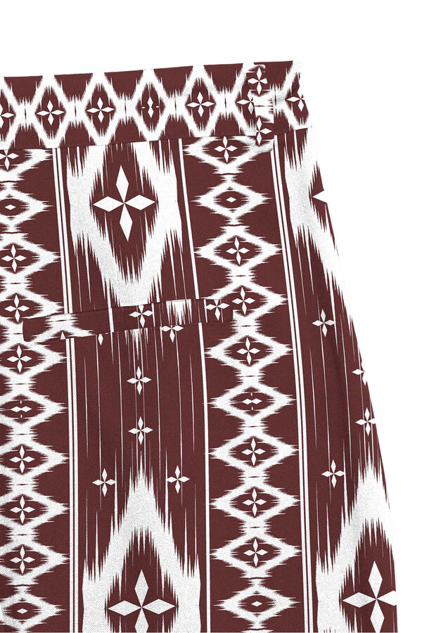 Vero Moda Cal&ccedil;a de vestir em linho Castanho