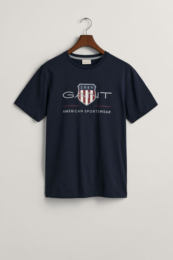 Gant Reg archive shield t-shirt Navy