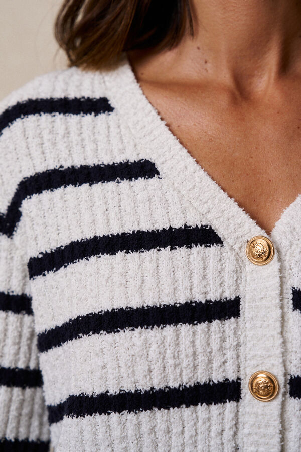 Polín Et Moi Cardigan riscas Amelia Impressão