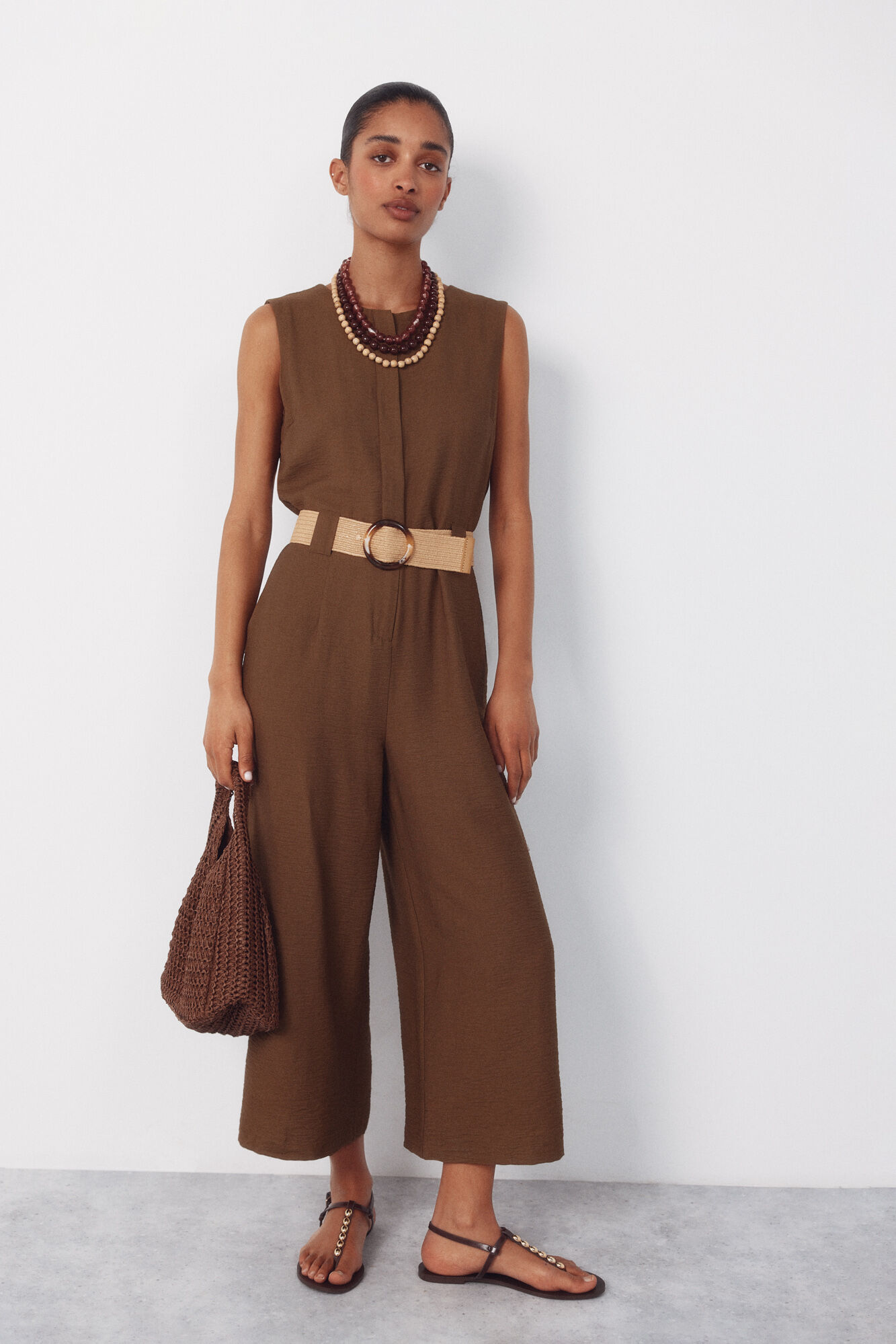 Cortefiel Braided hobo bag