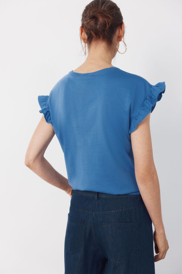 Cortefiel Camisola b&aacute;sica folho Azul