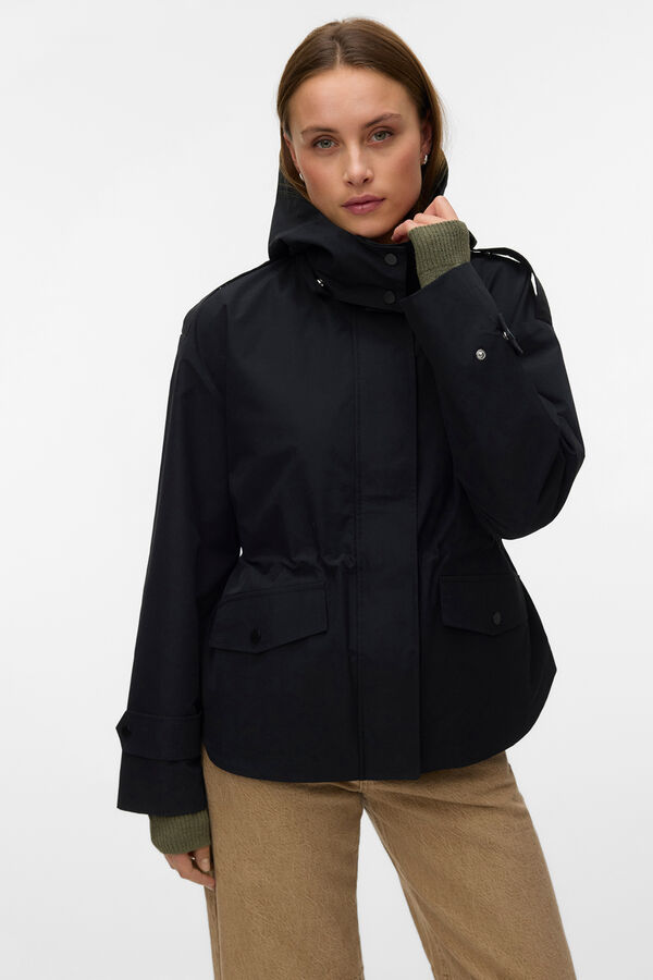 Vero Moda Casaco com capuz Preto