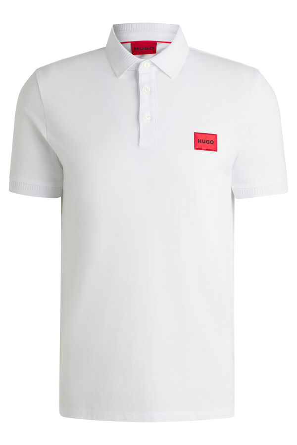 HUGO Polo de manga curta Branco