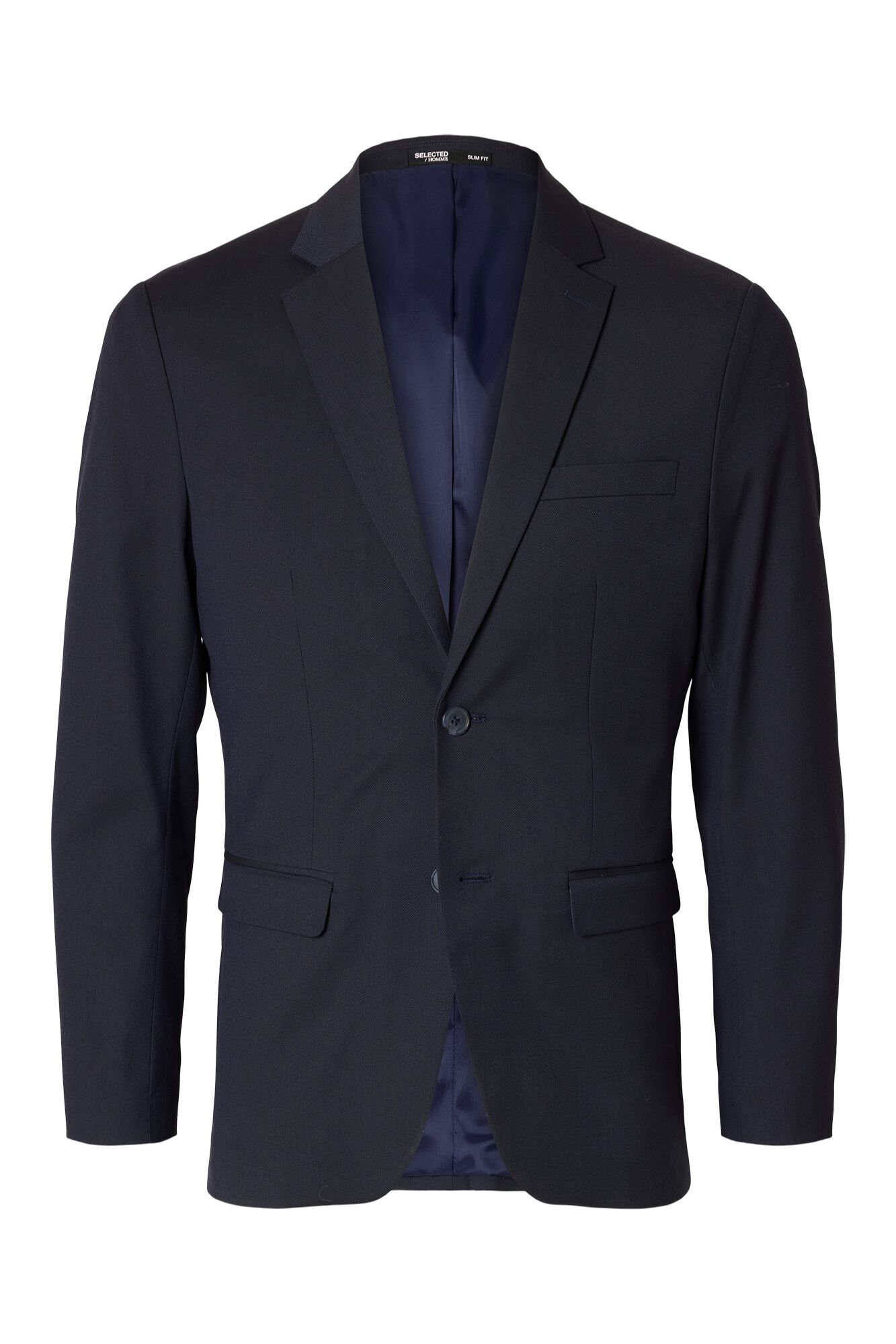 Selected Blazer de fato Slim Fit confecionado com materiais reciclados