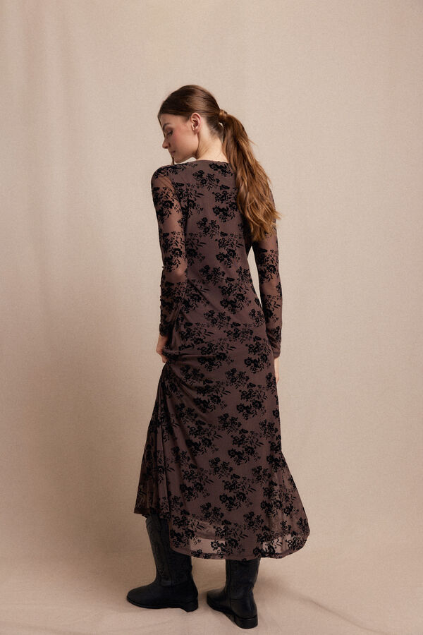 Slowlove Vestido devor&eacute; Multicolor