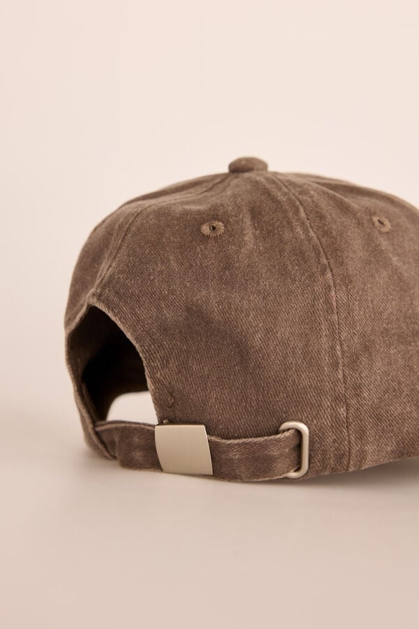 Slowlove Boné logo Castanho