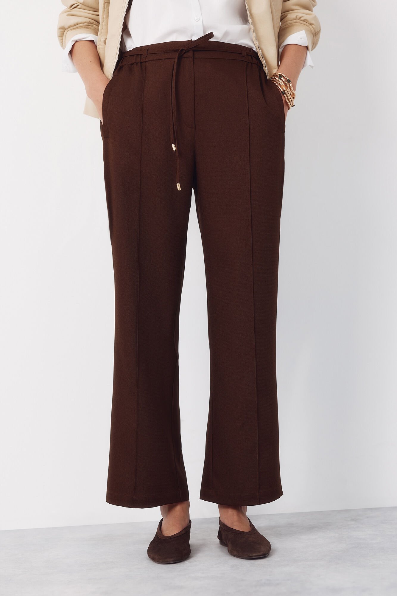 Cortefiel Dress pants with belt