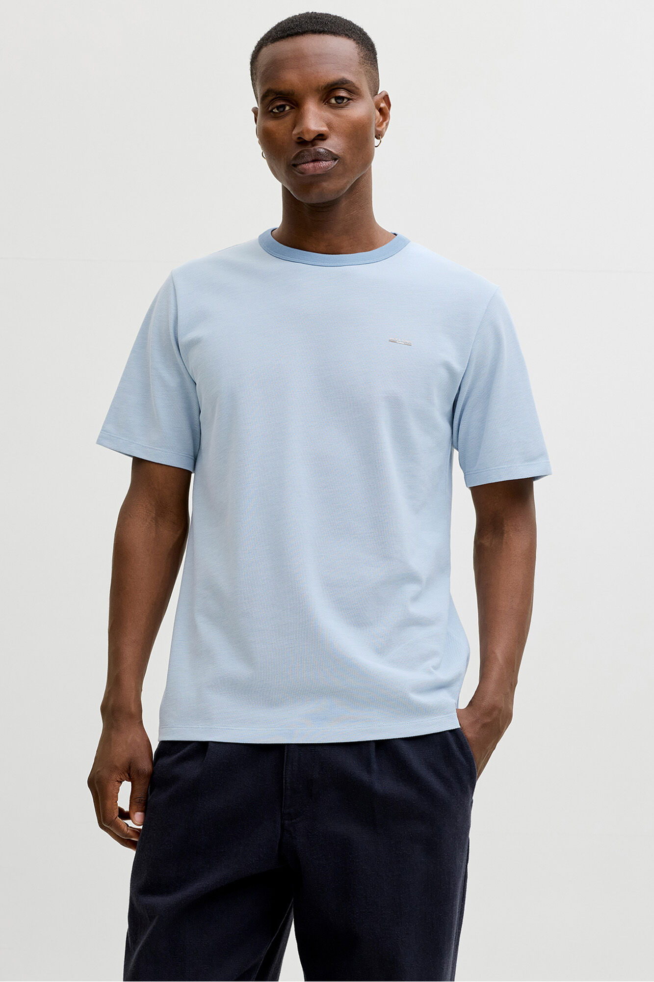 Jack & Jones T-shirt b&aacute;sica manga curta