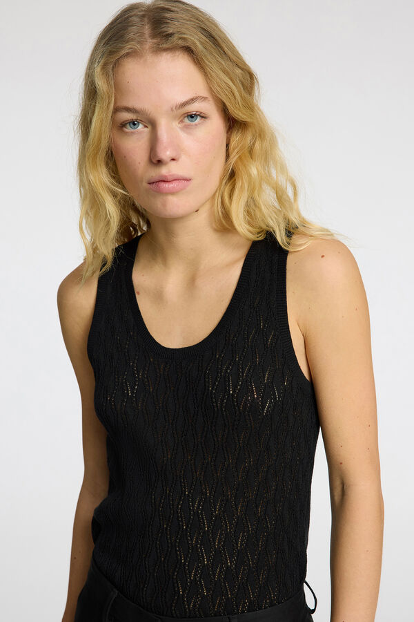 Selected Femme Top de malha  Preto