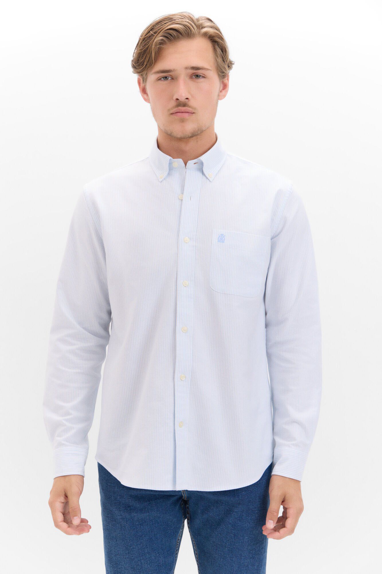 Camisa oxford rayas Camisas de hombre Cortefiel