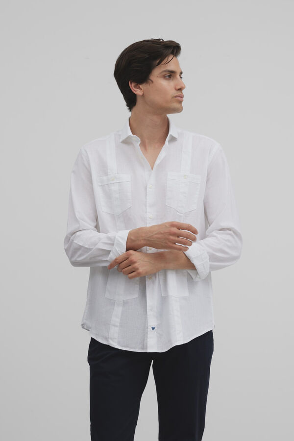 Silbon Guayabera sport silbon soft Blanco