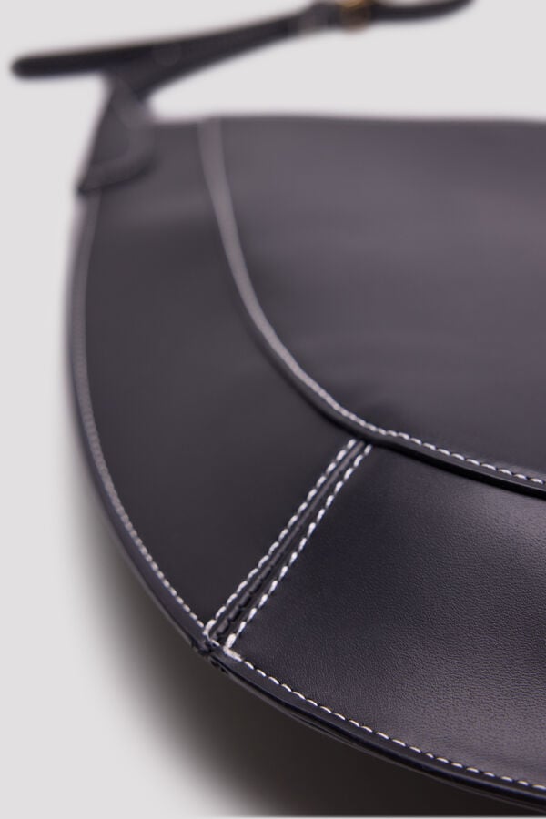 Cortefiel Mala de ombro maxi Preto