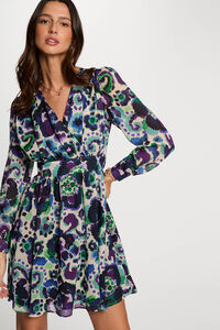Morgan Vestido estampado flare