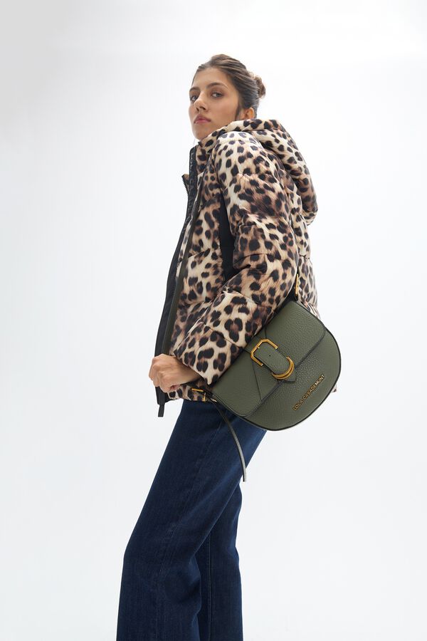 Lola Casademunt Crossbody bag with belt detail Kaki