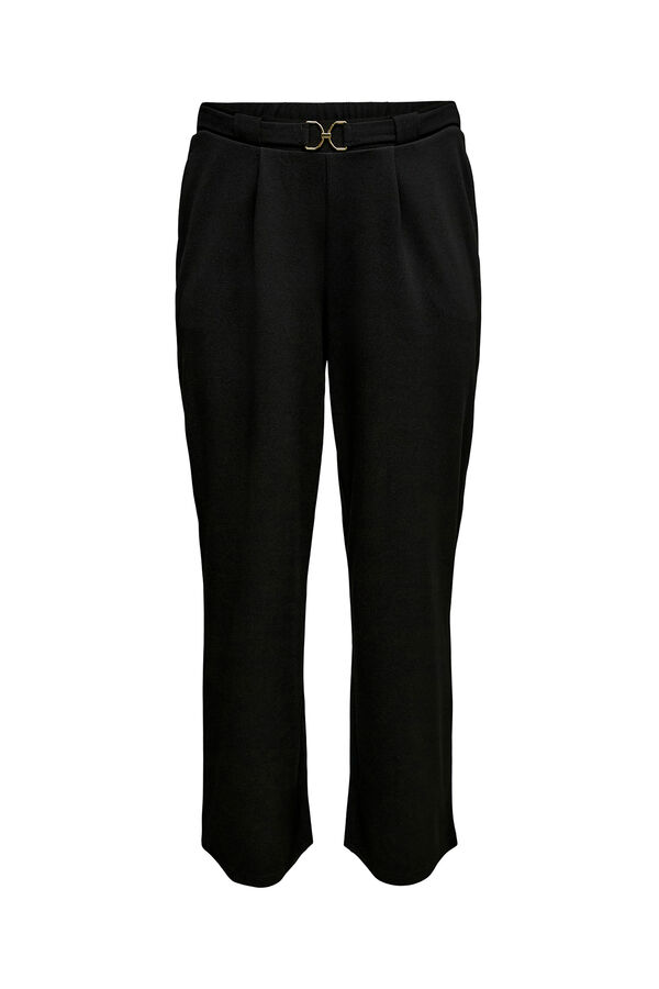 Vero Moda Curve Cal&ccedil;as tamanho grande com fivela Preto