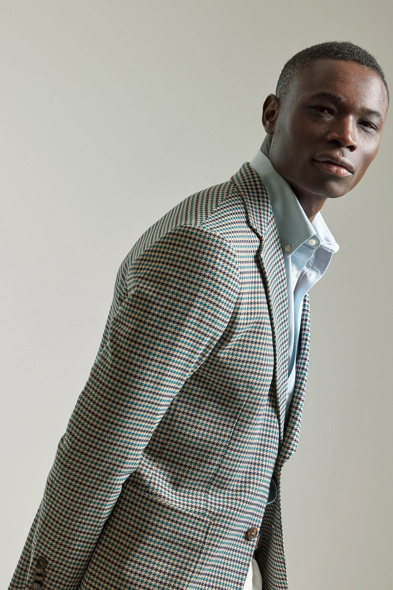 Houndstooth blazer men sales
